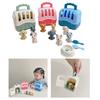 Realistic Pet Raise Set for Kids Pet Grooming Toy Mood Appease Child Dog Raise Toy with Carriers Educational Dollhouse