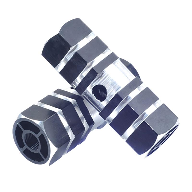 Lightweight Aluminum Bike Pedals Foot Pegs For Mountain And Road Bikes With Anti Slip Surfaces And Easy Installation 2pcs