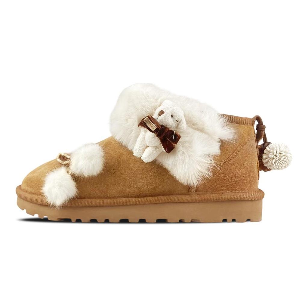 UGG Sheepskin Short Snow Boots Women's 1116109-CHE(Team1771-)