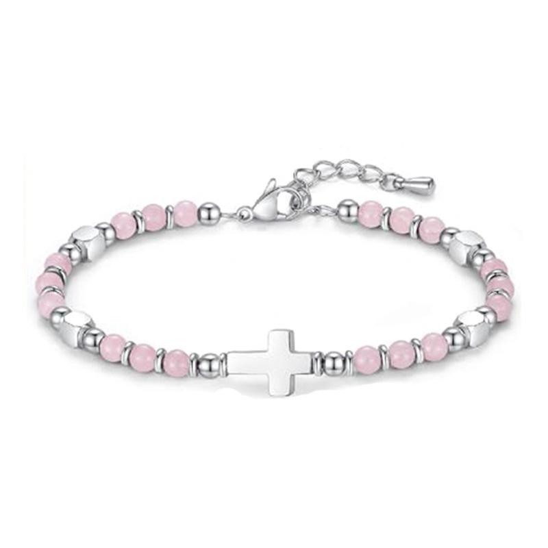 JYL TS Bracelet Letter Heart  Set Stackable Friendship & Personalized Luck