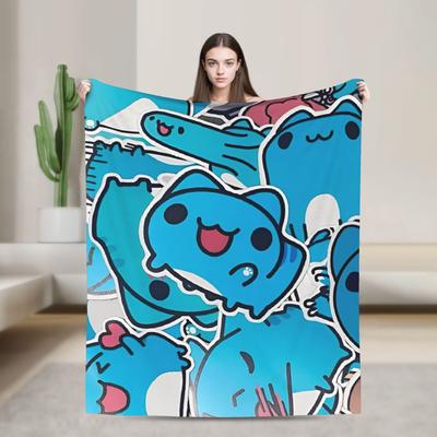 Bugcat Capoos Cartoon Blanket Quality Super Warm  Throw Blanket Winter Camping Couch Chair Comfortable Bedspread