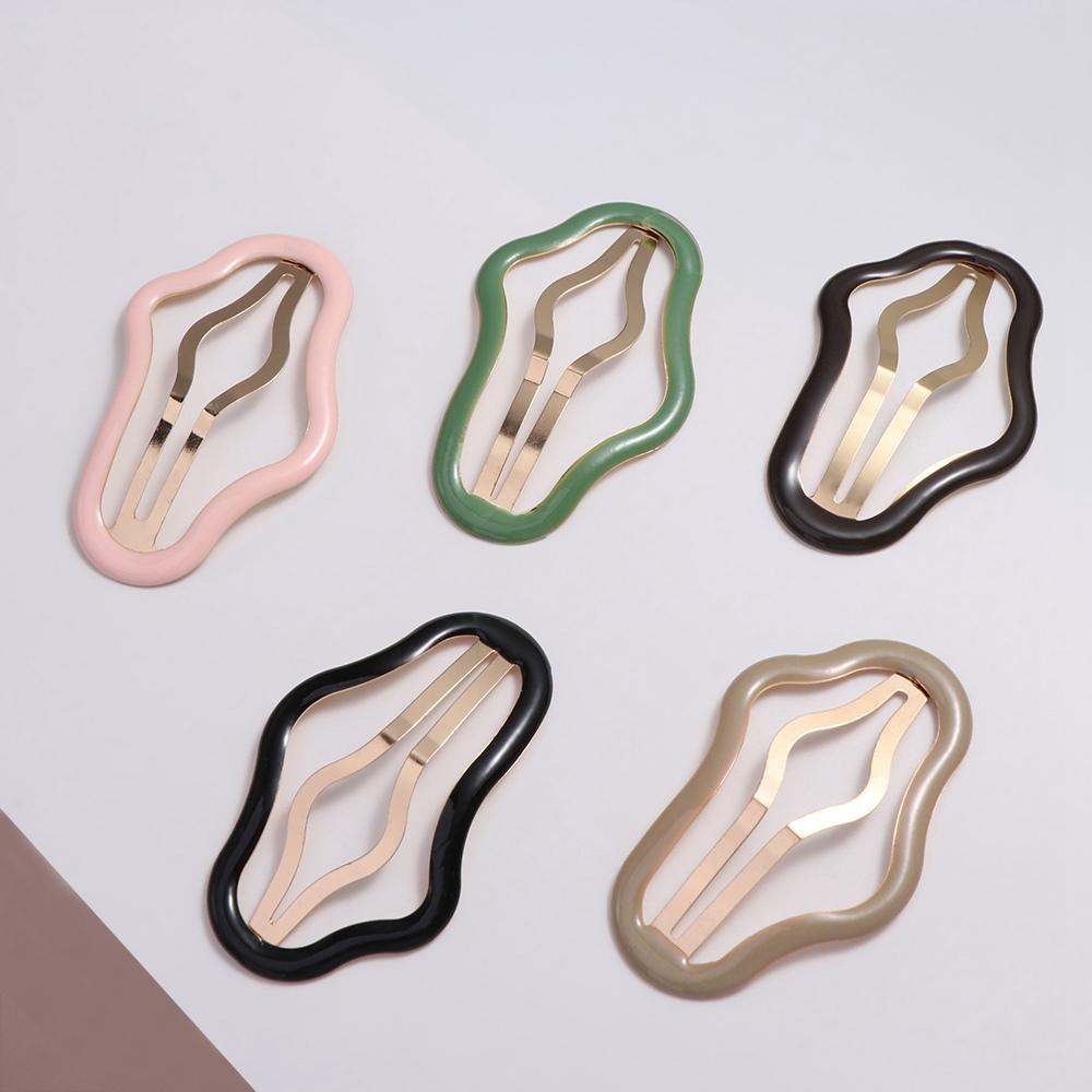 

Metal Cloud Hair Clip Hollow Hollow Metal Hairpin Fashion Clouds Bb Clips Photograph рожевий