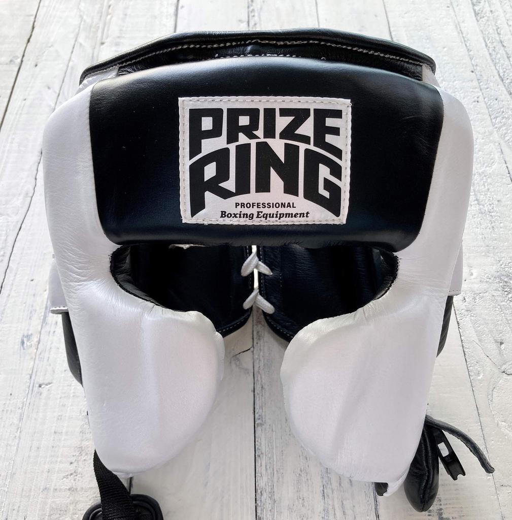 PRIZE RING Headgear "Pro-training" White/Black (L)