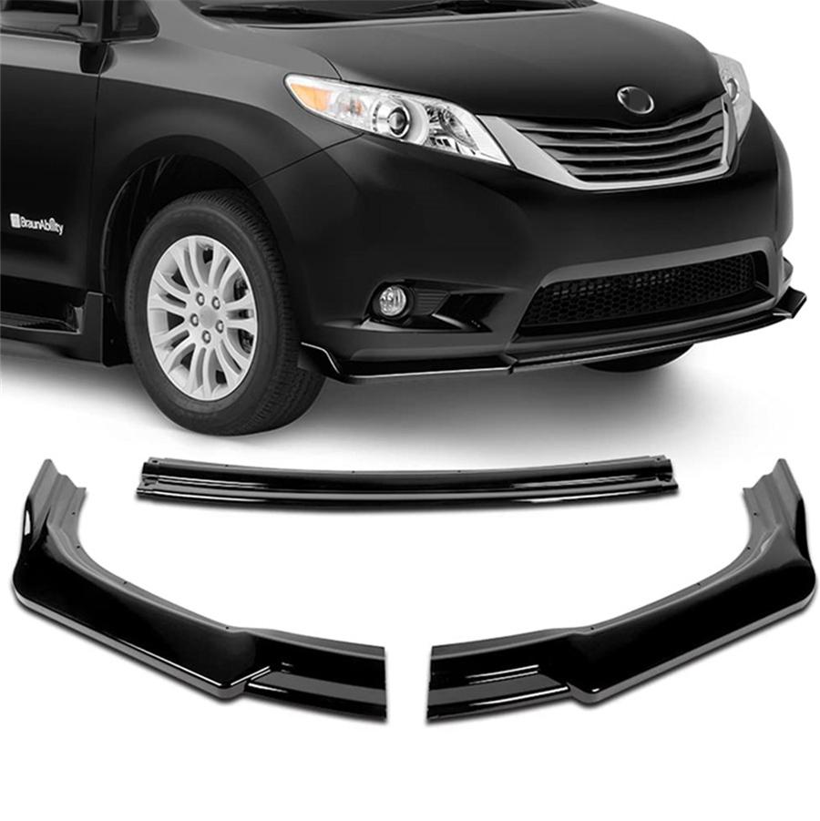 3 szt. Przedni Zestaw Karoseryjny Wargę Zderzaka Do 2011 2015 Toyota Sienna