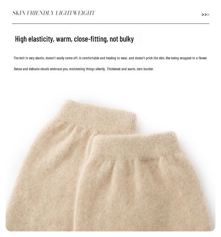 Ginocchiere 100% Puro Cashmere per Protezione dal Freddo e Calore