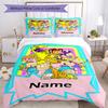 3ks Personalizovaný set povlečení Rugrats s vlastním jménem Uzavírání na zip Zahrnuje 1 povlak na přikrývku & 2 povlaky na polštář, Měkký a pohodlný pro všechna roční období.