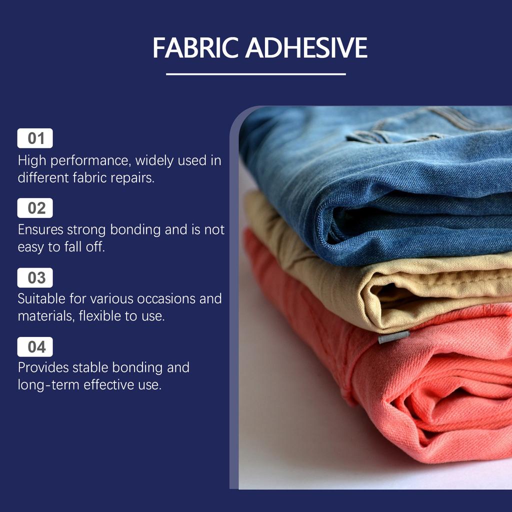Fabric Adhesive, Liquid Patching Adhesive, Portable, Compact, Waterproof, Wear-resistant, Long-lasting And Stable To Use,50ML