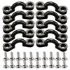 10PCS/20PCS C-Shaped Sailing Deck Rope With Screws Marine Hardware Fixed Handle Buckle Replacement Parts For Kayak Boat Accessories