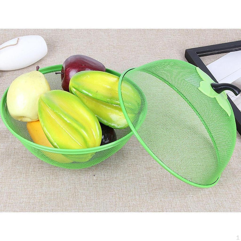 Elegant Wire Fruit Basket with Cover for Kitchen Organization