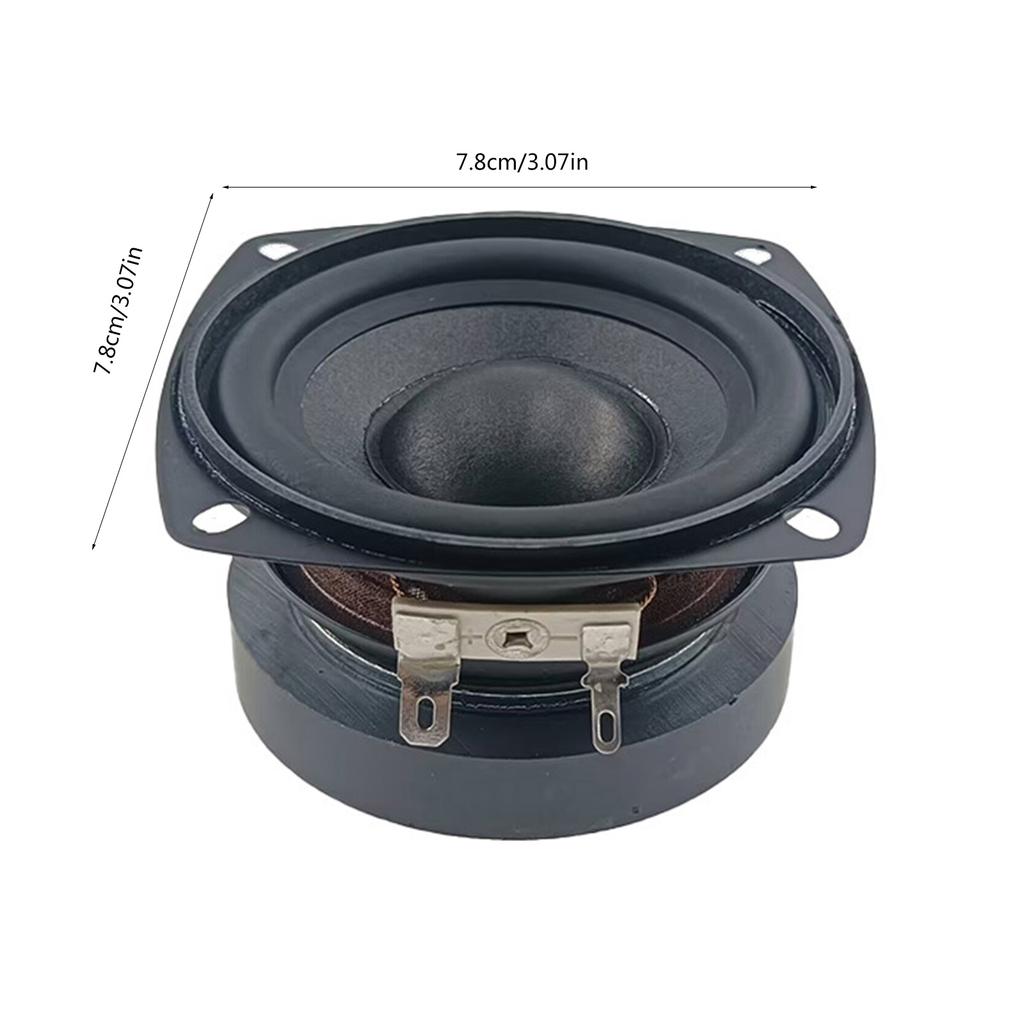 2Pcs 78mm Speakers 3Inch Full Frequency 4Ohm 15W Loudspeaker DIY Bass Sound For Home Theaters Loudspeakers