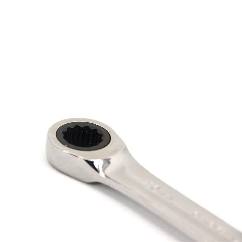 ENDURA Fully Polished Double Ring Ratchet Wrench