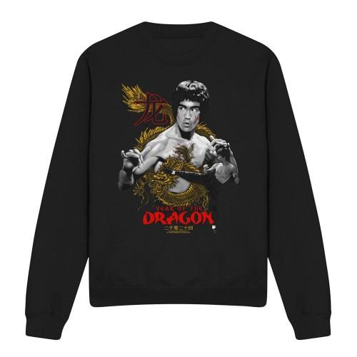 Bruce Lee Unisex Adult Golden Year Of The Dragon Sweatshirt