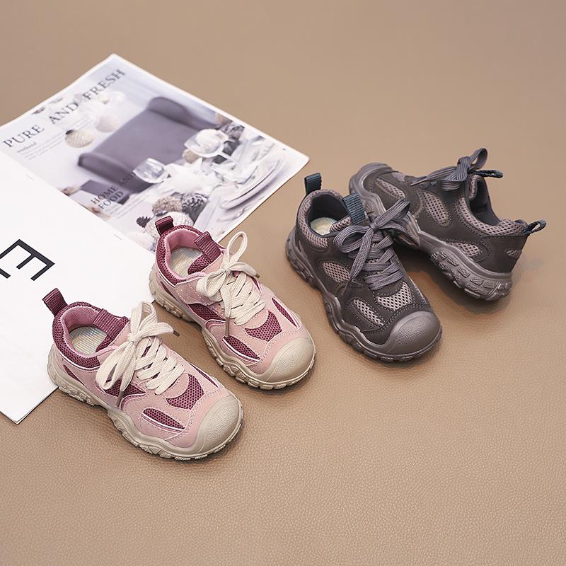 Children's sports shoes 2025 autumn new students outdoor non-slip men and women middle and older children versatile non-slip old mountaineering shoes