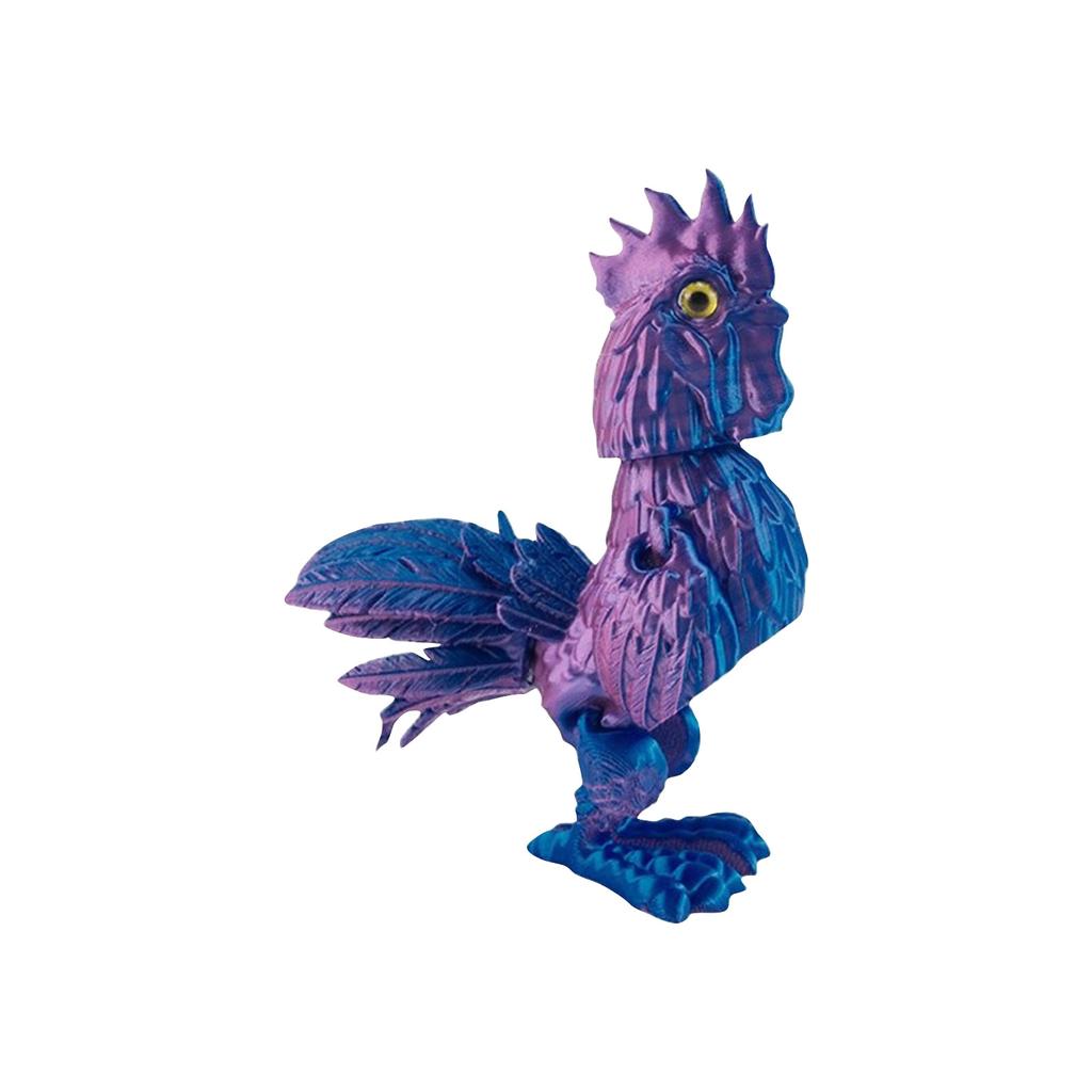 3D Printed Rooster, Articulated Model, Flexible Animal Figurine, 3D Printed Items Cheap, Stress Relief, Restlessness Relief, ADHD Toys, Surprise Gift