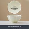 Jade White Porcelain Tea Cup with Flower Petal Design - Ceramic Tea Set for Women
