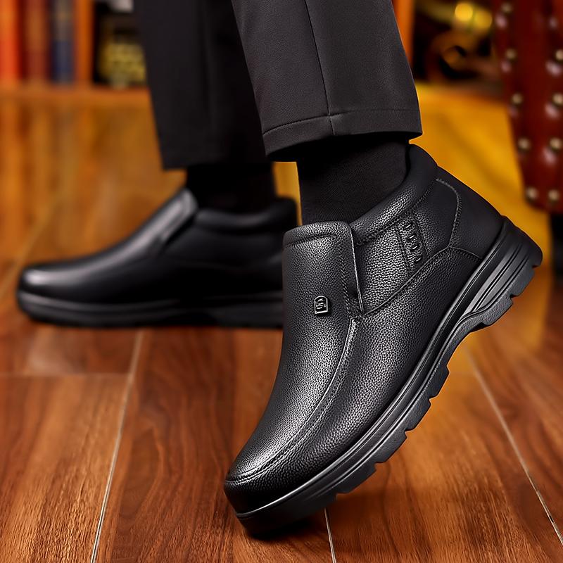 Мужские ботинки slip on fashion высококачественные ботильоны деловые мужские повседневные — фото 5