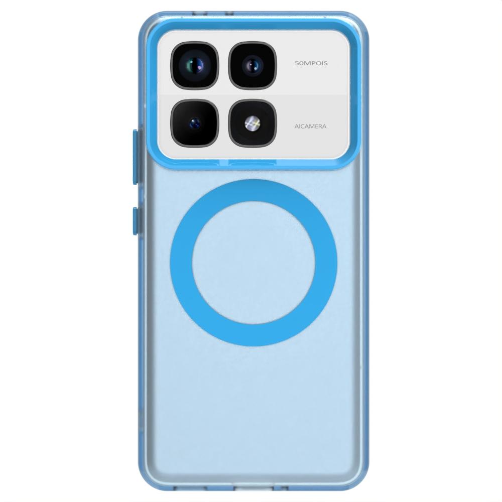 Case for Magsafe Magnetic Back Case for Xiaomi 14T Pro 14 T 14Tpro Mi 14T POCO F6 M6 Plus X6 Pro Candy Color Soft Silicone Protection Shell