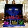 1pc Gorillaz Fictional Outdoor Blanket Lightweight Flannel, All-Season Use for Sofa, Bed, Travel, Camping, Living Room, Office, Couch076