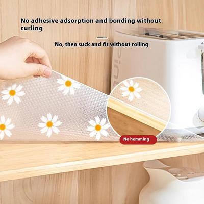 76N Drawer Matting Waterproof, Dust Proof, Non-Slip Kitchen Cabinet Mat Liner - Moisture-Proof Fridge Table Pad