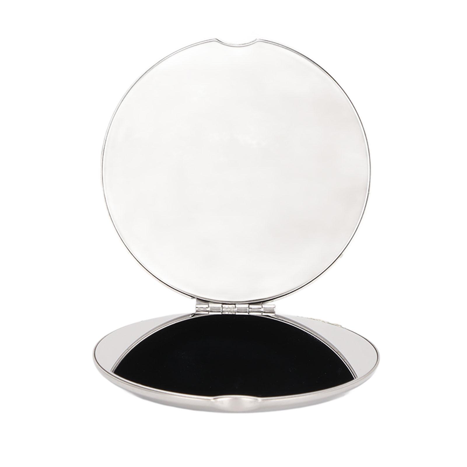 

Карманное зеркало двухстороннее складное зеркало из нержавеющей стали для маленькой сумочки портативное компактное дорожное зеркало