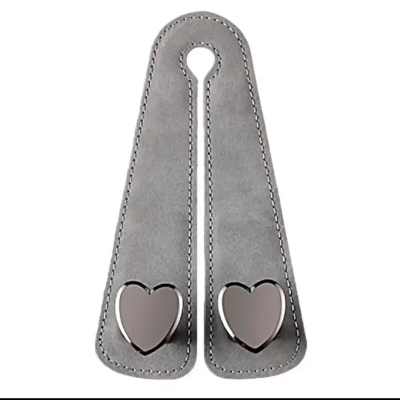 Heart Shape Metal Car Seat Headrest Hooks 2 In 1 Leather Car Seat Back Hook Purse and Bag Backpack Double Hook Car Seat Hanger