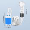 Rechargeable Electric Shower Pump Handheld Shower Head Portable Camping Shower Pump for Camping, Beach Washing
