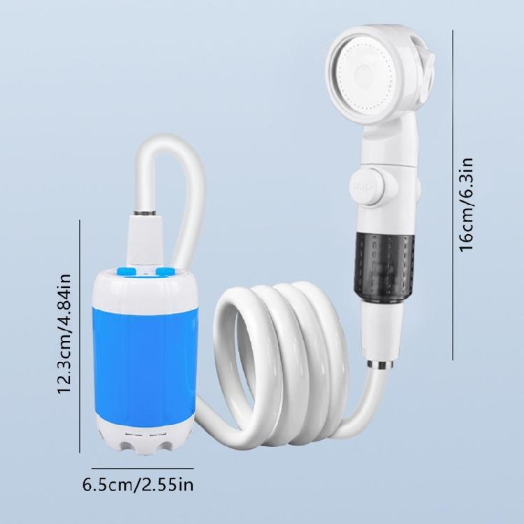 Rechargeable Electric Shower Pump Handheld Shower Head Portable Camping Shower Pump for Camping, Beach Washing