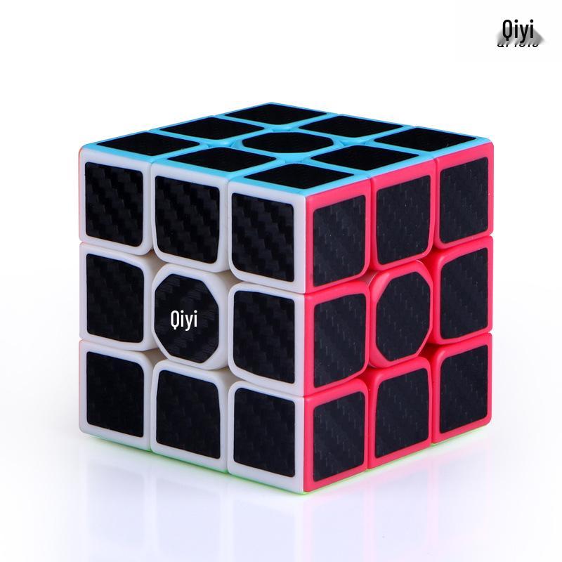 Qiyi Carbon Fiber Magic Cube Set 2x2 to 5x5 & Maple Leaf Pyramid Puzzle