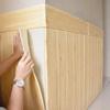 10 STÜCKE 35*35cm Holzmaserung Wandaufkleber Selbstklebende Hintergrundwanddekoration DIY Tapete 3D Wasserdicht Wohnzimmer Küche