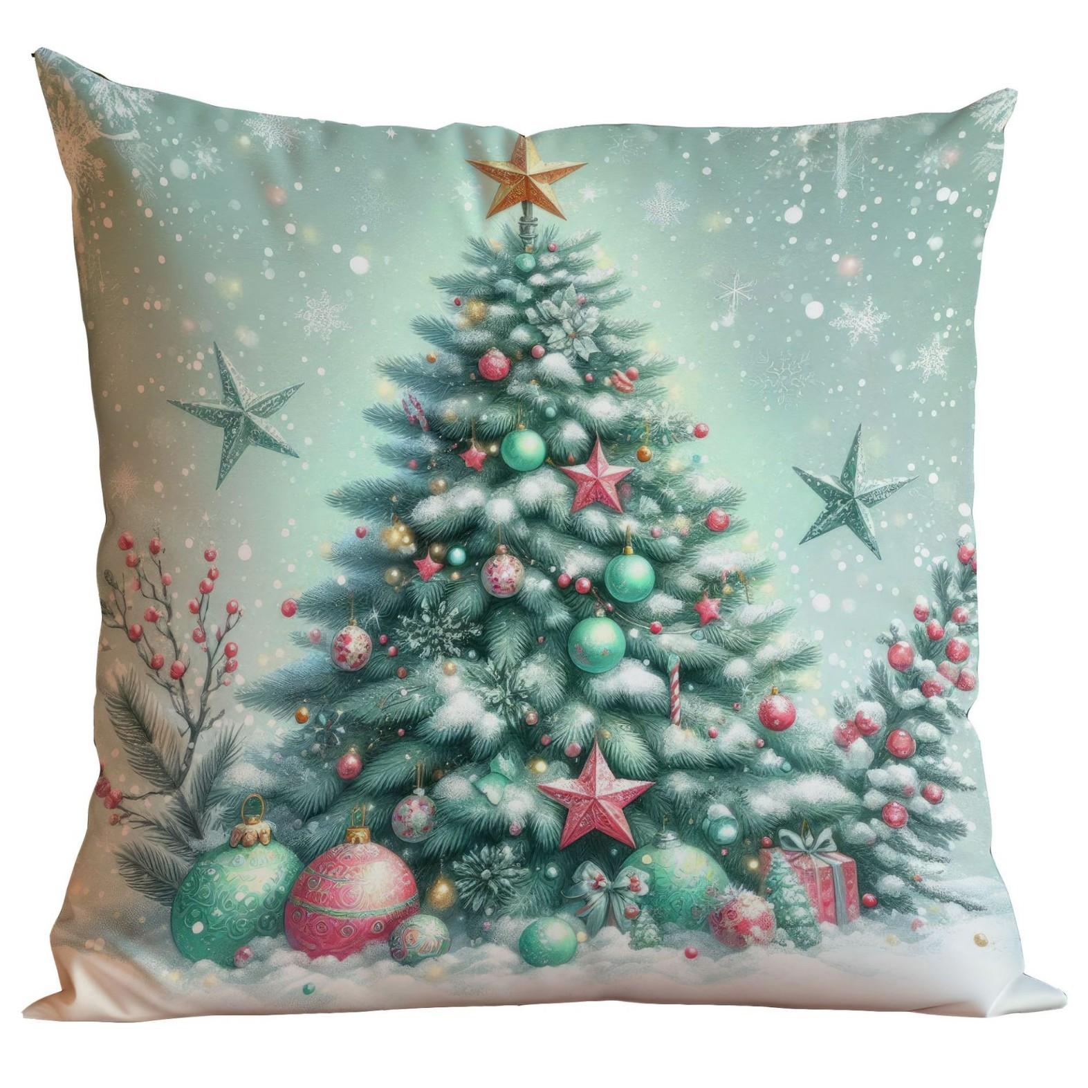 

ANew Mint Green Christmas Pillow Case Festive Decoration Home Sofa Pillow Case 45*45cm