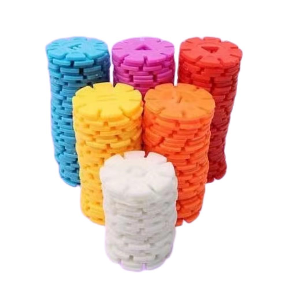 Large Snowflake Block 4cm Thickened Children's Educational Desktop Toy
