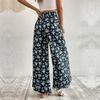 New Style Printed Wide-leg Pants with A Loose and Flowing Fit for Summer