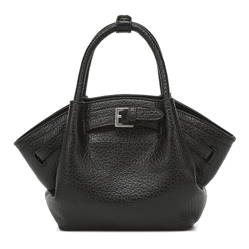 

2025 Новая Мода Высокий Стиль ПУ Женская Сумка Мессенджер Плиссированные Крылья Женские Сумки Повседневные Универсальные Сумки-Корзины для Подарков на День Матери чёрный