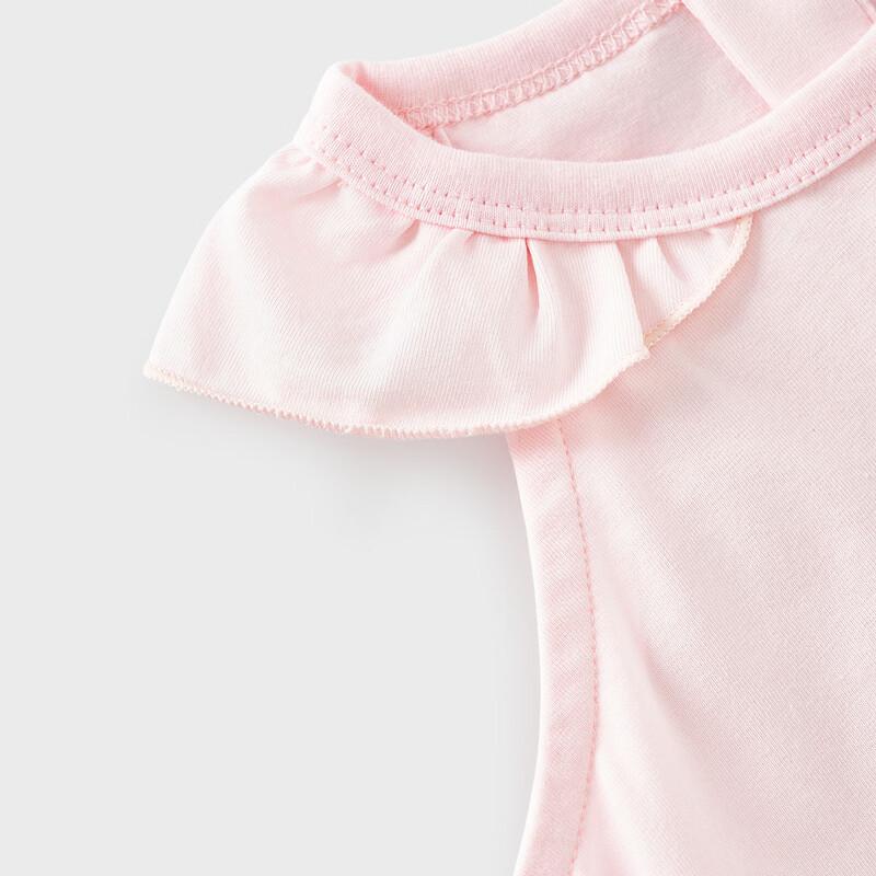 Baby Girl Summer Vest with Lace Collar