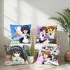 GIRLS Und PANZER Classic Pillow Case Sofa Decorative Home Double-sided Printing Short Plush Cushion Pillow Cover Holiday Gift