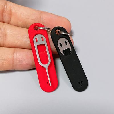 Dissolvant de carte pratique résistant à l'usure Durable Sim Tray Pin avec étui en silicone