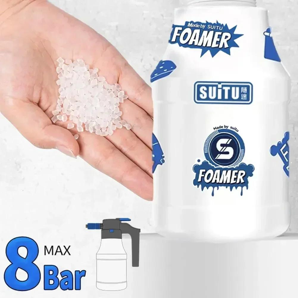 1.5L Electric Car Wash Foam Lance - Handheld Spray Bottle with Resistance for Foaming & Watering (1H)