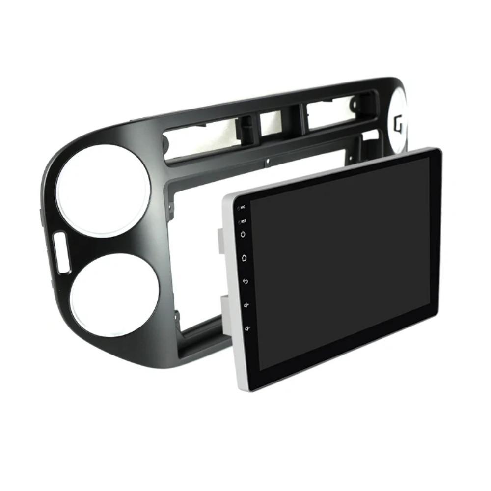 Car DVD Frame Audio Fitting Adaptor Dash Trim Facia Panel 9inch for VW Tiguan 2010-16 Radio Player 16pin Power Cable Canbus