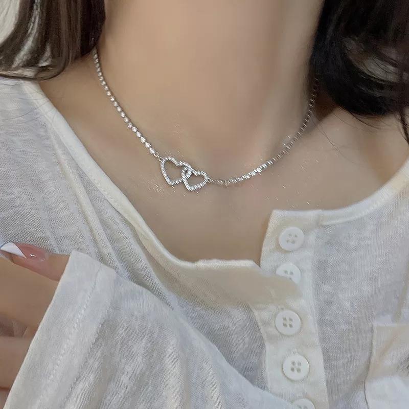 

Star & Moon Pendant Bead Choker Necklace for Women Fashion Double Layers Minimalist Vintage Necklace Collier Femme