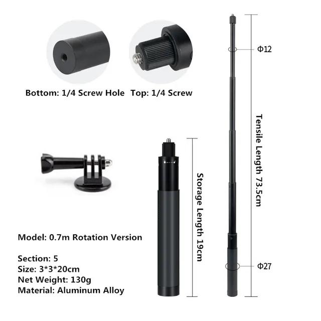 

Селфи-палка для Insta360 X4 Ace Pro DJI GoPro мотоцикл велосипед руль крепление кронштейн адаптер для камеры подставка для монопода