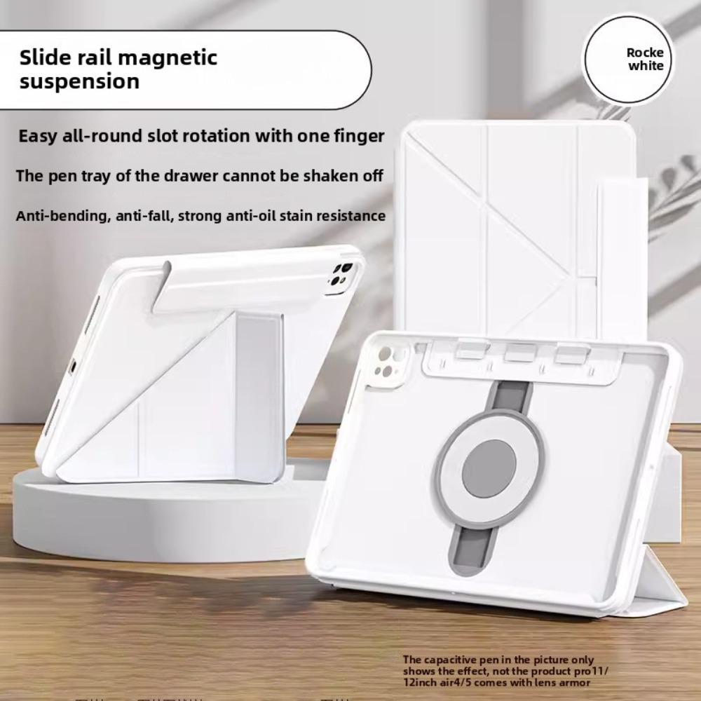 Magnetic Floating Slide for IPad Pro 11 Case Compatible with Air 5 4 Pencil Slot 10th Gen Protective Cover