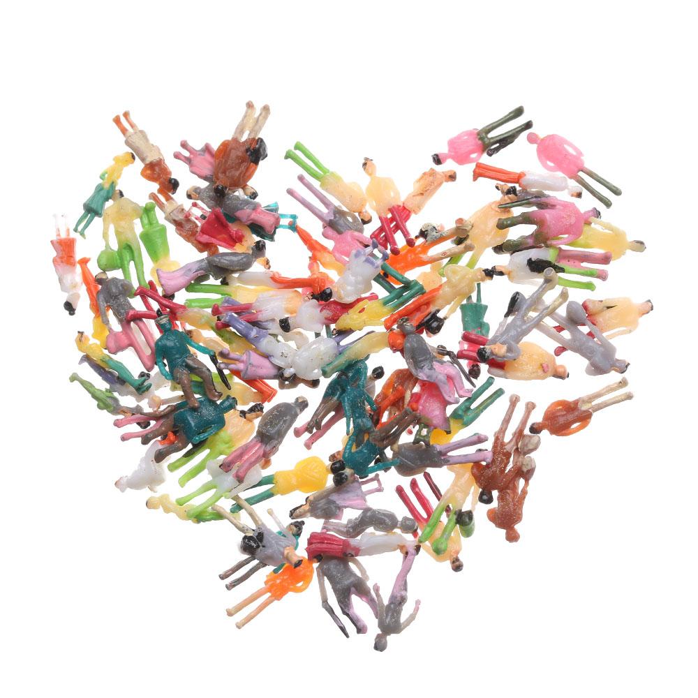 Decorations Mixed Color Pose People Figures Model Building Passengers Train Scenery DIY Character