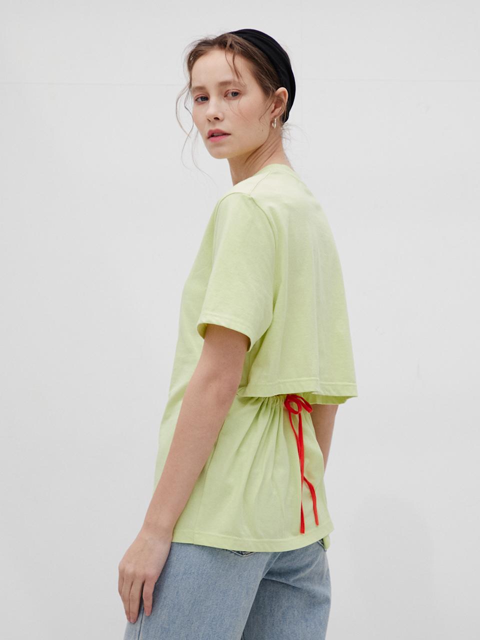 Ed Mang 3R Open Back Logo T-Shirt - Light Green Neon Green/Free