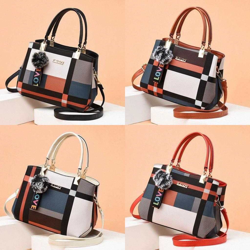 Fashionable Female Handbag With Large Capacity And Inner Zipper Pockets For Daily Carry