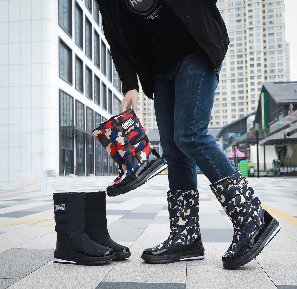 Unisex Northeast Snow Boots: Warm, Thickened Velvet, High-Top, Outdoor, Anti-Slip, Water-Resistant