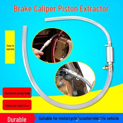 Motorcycle Hydraulic Brake Bleeder & One-Way Valve Siphon Hose