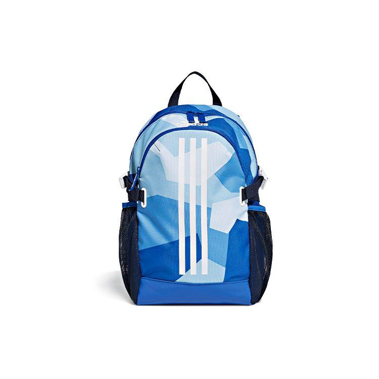 Adidas Originals Power Graphic Print Trendy Sports Casual Backpack Unisex Backpack Ink-Blue GG1027 Ink Blue