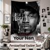 Wandbehang mit individuellem Namen & Text, Kendrick Lamar Dekorationstextil für Schlafzimmer