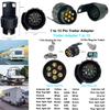 7/13Pin Waterproof Connector Trailer Caravan Towbar Towing Socket Adapter Plug Converter Car Truck Caravan Accessories
