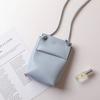 Fashion Small Bag Women Purses Solid Shoulder Strap Bag Mobile Phone UP Bag Card Holders Wallet Handbag Pockets for Girls
